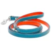 two-tone leather dog lead - Petiquette Collars