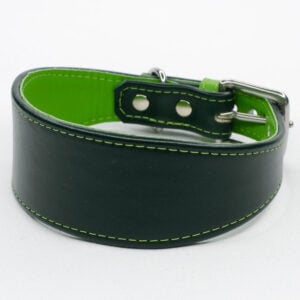soft leather greyhound collar