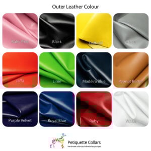 padded collar outer leather colour chart