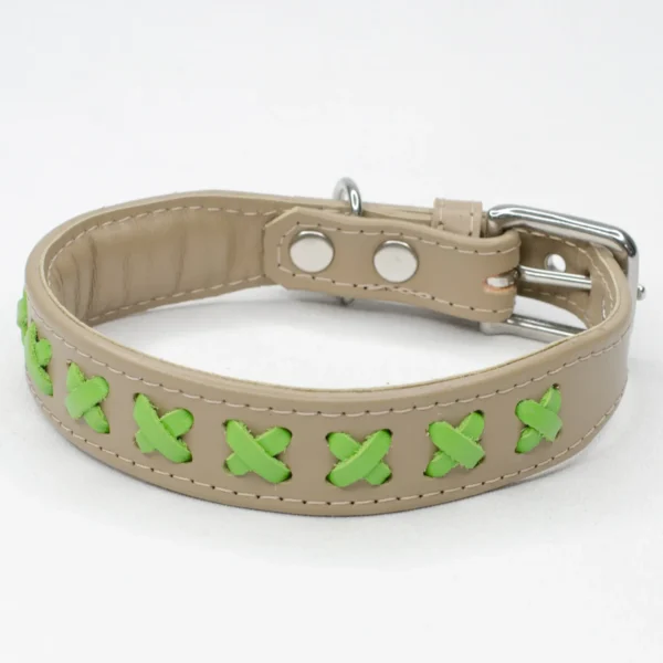 braided leather dog collar - Petiquette Collars