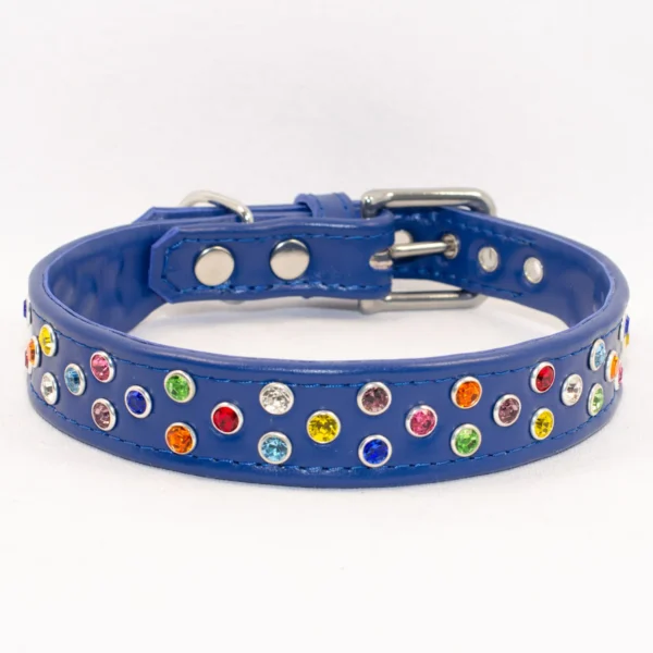 Colour Cascade Rainbow Dog Collar - Petiquette Collars