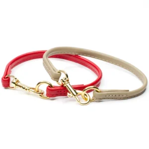 soft leather house collar with brass clasp - Petiquette Collars