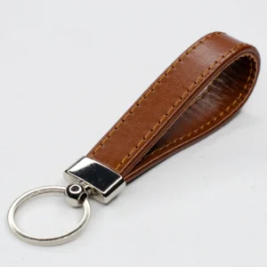Acorn leather keyring
