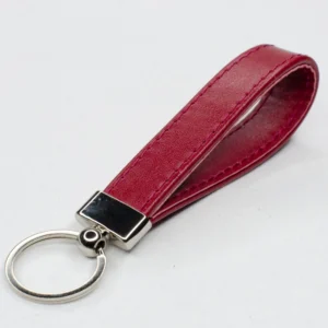 easter rose leather keyring