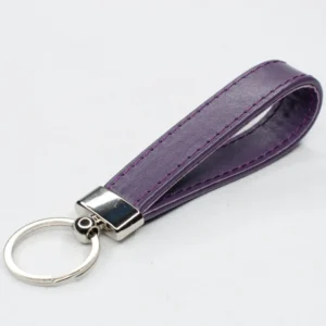 thistle leather keyring