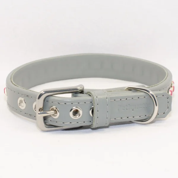Square Step Rose Swarovski Collar For Dogs - Petiquette Collars
