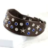 Starry Night bespoke Italian Greyhound collar - petiquette Collars