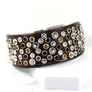 Crystal Indulgence designer whippet collar - Petiquette Collars