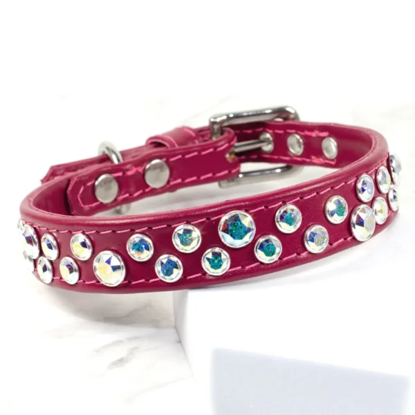 Chaos Theory designer dog collar - Dusky Pink - Petiquette Collars
