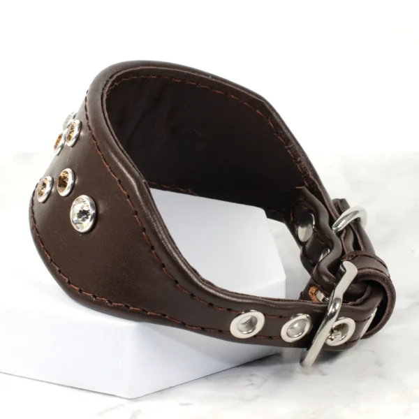 Italian greyhound collar with crystal - Petiquette Collars