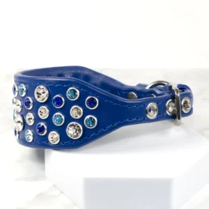 luxury Italian greyhound collar with crystal - Petiquette Collars