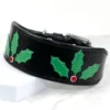 Christmas Whippet Collar - Deck the Halls - Petiquette Collars