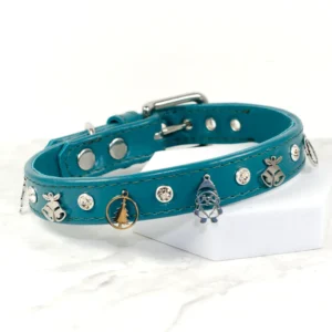 Silver Xmas dog collar - Petiquette Collars