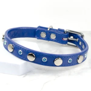 studded rhinestone collar - Dazzling Discs - Petiquette Collars