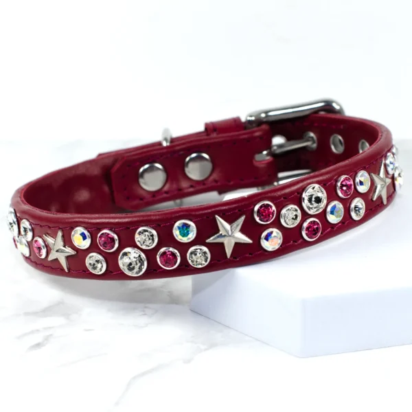 Starstruck sparkly dog collar - Easter Rose - Petiquette Collars
