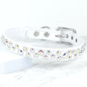 Chaos Theory designer dog collar - White - Petiquette Collars