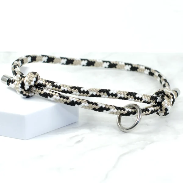 black, tan and white house collar - petiquette collars