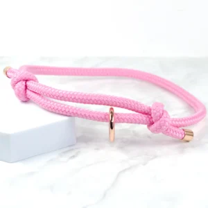 pink sliding knot tag collar - petiquette collars