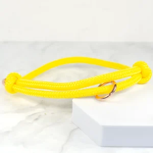 Yellow soft rope house collar - Petiquette Collars
