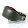 olive and chianti leather whippet collar - petiquette