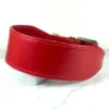 red leather greyhound collar - petiquette