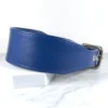 signal blue leather greyhound collar - petiquette