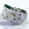 football pattern leather collar for sighthounds by Petiquette Collars