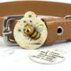 Bee Mine pet id tag by Petiquette Collars