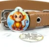Cheeky Monkey pet id tag by Petiquette Collars