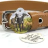 greyhound watercolour pet id tag from Petiquette Collars